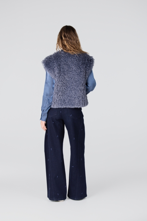 Juffrouw Jansen dali w25 gilet ff 276 fake fur